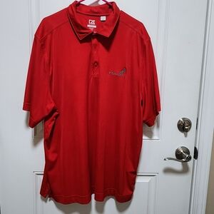 Cutter & Buck Red Polo Shirt Classic Design